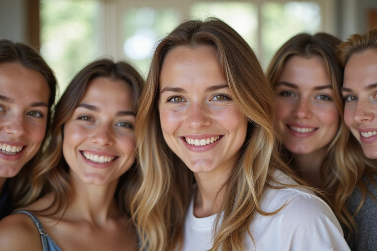 Ευτυχισμένοι άνθρωποι που χαμογελούν